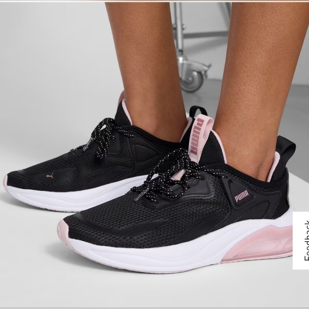 NWOB Puma Cell Thrill Women's Sneakers Tennis Shoes In Black-Rose Size 8 & 8 1/2
